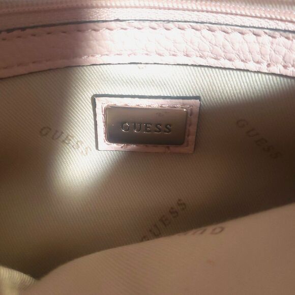 Guess Pink Leather Double Handle Satchel Bag - Picture 5 of 10